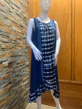 Cativa Navy Blue vacation dress  - M 43